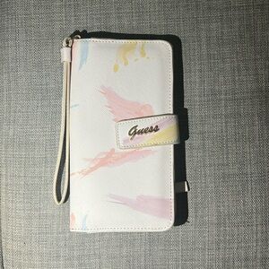 Limited edition paint style print guess wallet/phone case wristlet